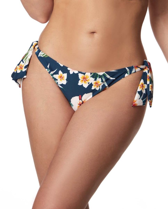 Braga Bikini Lazos Laterales Estampada Tropical Bikini Bikini