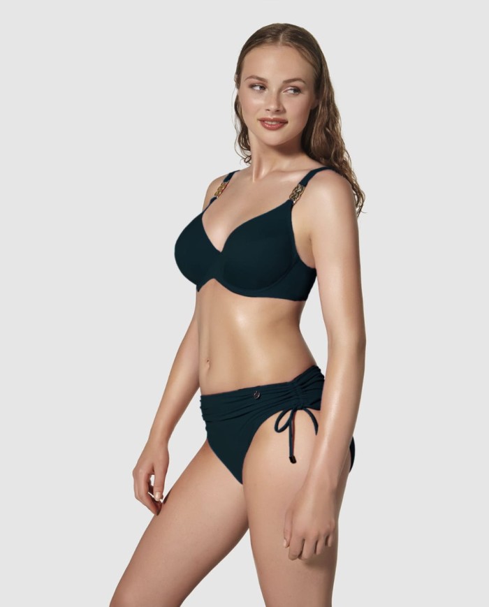 Top Bikini Copa B D Capacidad Con Aro Y Refuerzo Bajo Pecho Modern