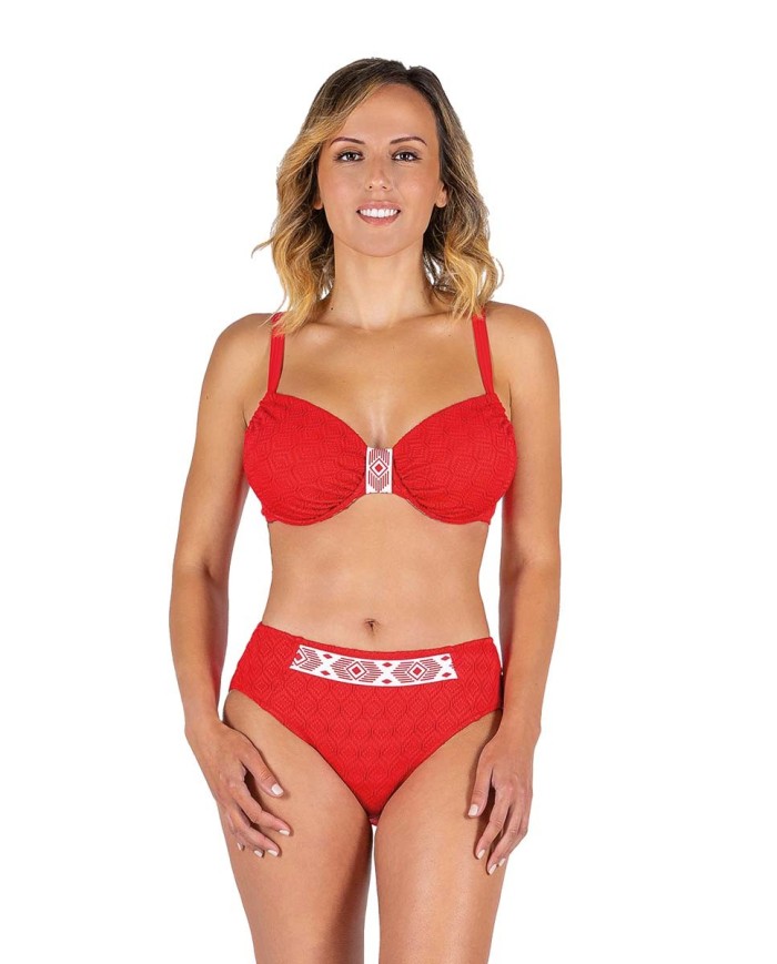 Bikini Capacidad Con Aro Diammond Rojo Bikini Bikini