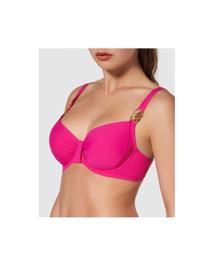 Top Bikini Copa C D Capacidad Con Aro Y Refuerzo Bajo Pecho Modern