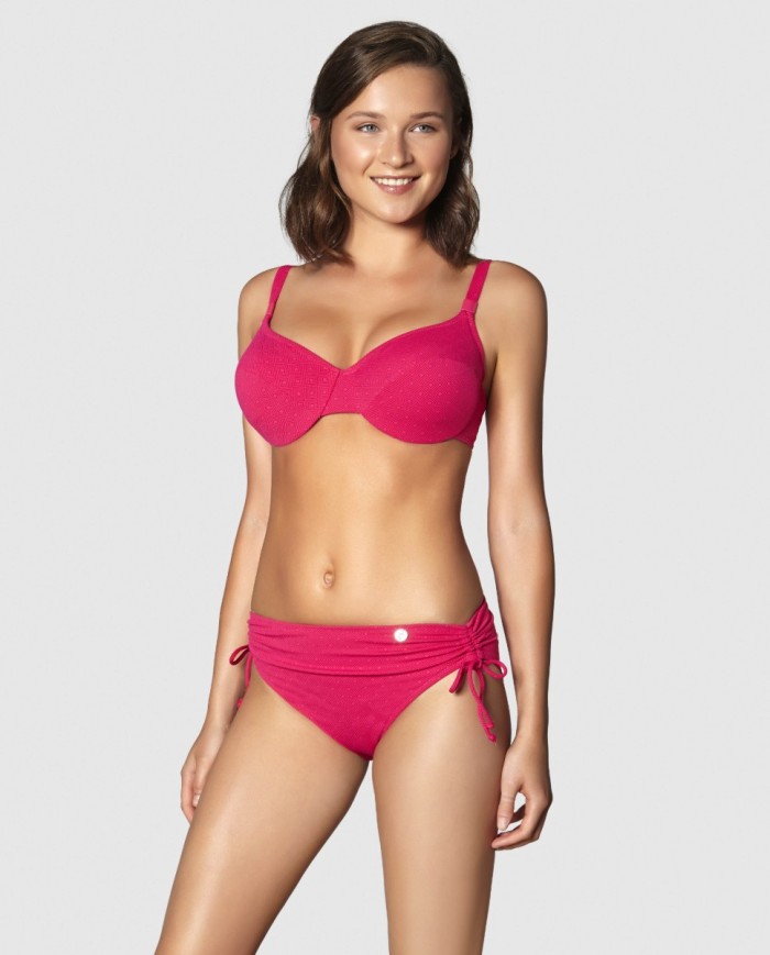 Top Bikini Corte Horizontal Capacidad Con Aro Glamour Bikini Bikini