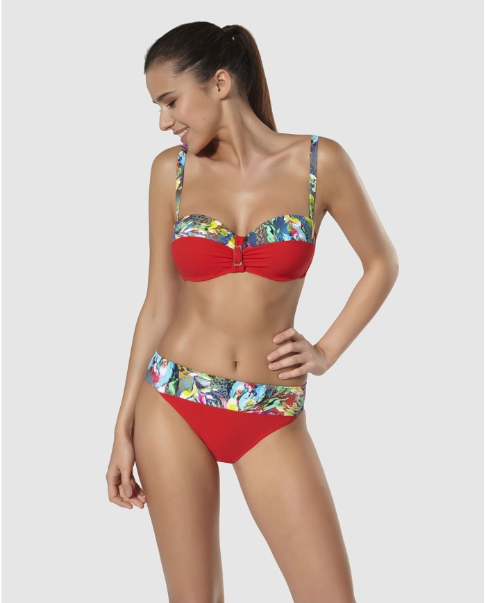 Top Bikini Corte Strapless Con Copa Y Aro Salonica Bikini Bikini