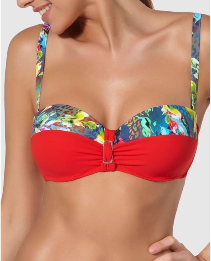 Top Bikini Corte Strapless Con Copa Y Aro Salonica Bikini Bikini