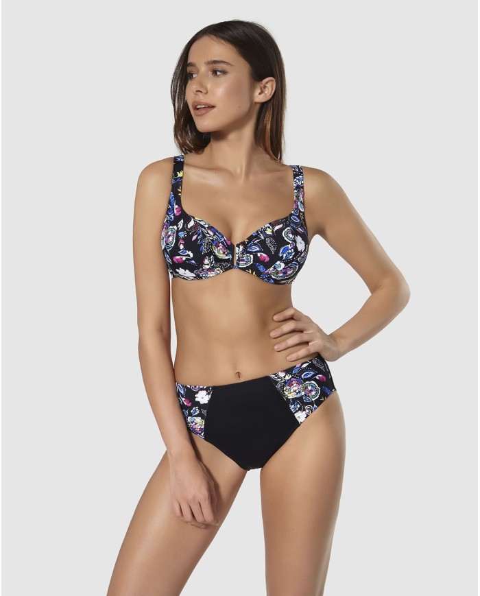 Top Bikini Corte Vertical Capacidad Con Aro Mykonos Bikini Bikini