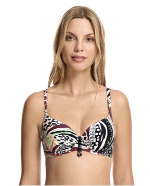 Top Bikini Copa B Sica Con Banda Bajo Pecho Y Aro Ipanema Bikini Bikini