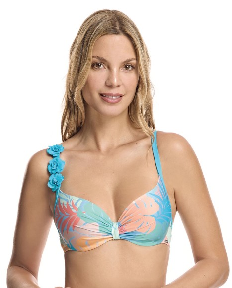 Top Bikini Copa B Sica Con Aro Azul Infinito Bikini Bikini