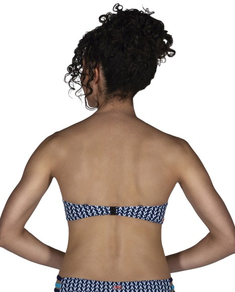 Top bikini bandeau con copa Valentina