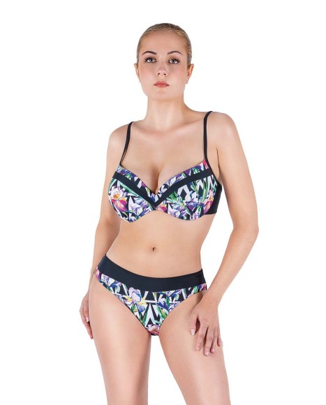 Bikini semi triangular con copa y aro Abril